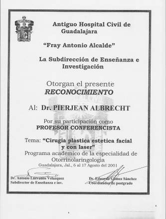 Dr. Pierjean Albrecht - Professeur ConfÃ©rencier - Guadalajara - Mexique